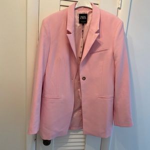 ZARA oversized pink blazer NWT